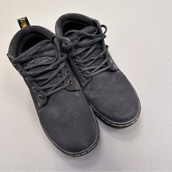 DR. MARTENS black Belmont canvas lace up boots, 7 women’s 7L. - Picture 3 of 7